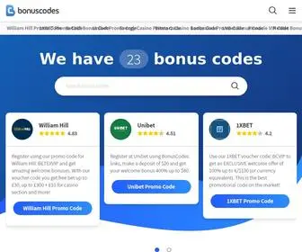 Bonuscodes.com Screenshot