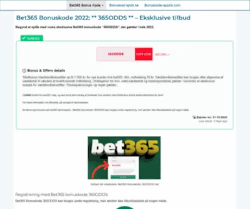 Bonuskodesport.com(Bonuskodesport) Screenshot