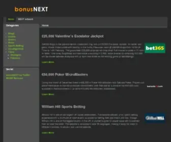 Bonusnext.com(Promotions) Screenshot