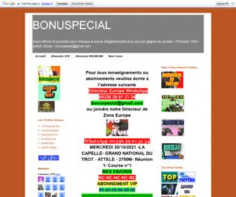 Bonuspecial.com(Bonuspecial) Screenshot