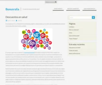 Bonusralia.es(Tu web de descuentos de salud) Screenshot