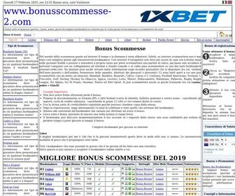 Bonusscommesse-2.com(Migliori bonus scommesse di benvenuto) Screenshot