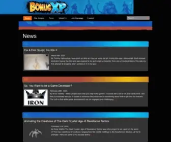 BonusXp.com(Indie Game Developers Home) Screenshot