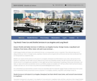 Bonvoyagesedans.com(Los Angeles Airport Shuttle Service) Screenshot