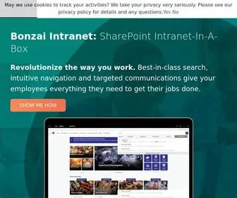 Bonzai-Intranet.com(Stress-Free Intranet Software & Digital Workplace Solutions) Screenshot