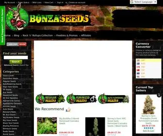 Bonzaseeds.com(Buy Feminized & Autoflower Marijuana Seeds Online) Screenshot