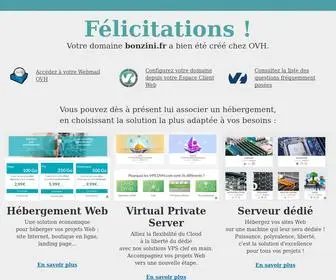 Bonzini.fr(OVH accompagne votre évolution grâce au meilleur des infrastructures web) Screenshot