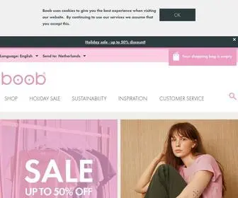 Boobdesign.com(Maternity clothes online) Screenshot