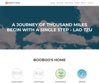 Booboohome.com(BooBoo's Home) Screenshot