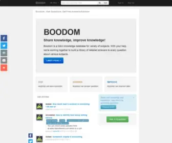 Boodom.com(Ask Questions) Screenshot