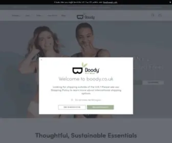 Boody.co.uk(Our bamboo clothing) Screenshot