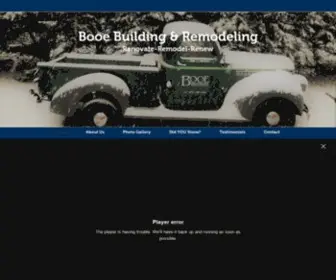 Booeremodeling.com(Booe Building & Remodeling) Screenshot