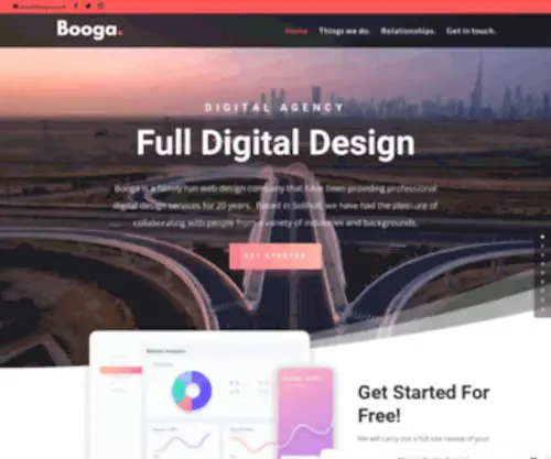 Booga.co.uk(A Digital Design & Media Agency) Screenshot