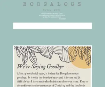 Boogaloosboutique.com(Boogaloos) Screenshot