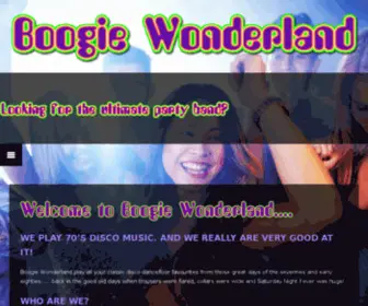 Boogiewonderland.net(BOOGIE WONDERLAND) Screenshot