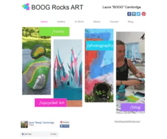 Boogrocksart.com(Boog Rocks Art) Screenshot