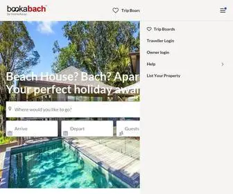Bookabach.co.nz(Holiday homes and baches) Screenshot