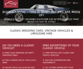 Bookaclassic.com(Classic Wedding Cars) Screenshot