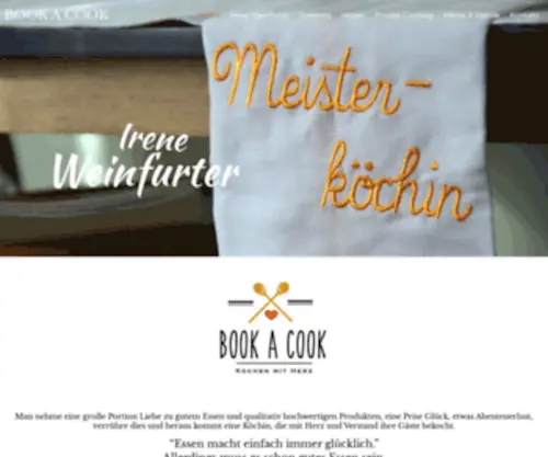 Bookacook.at(Irene Weinfurter) Screenshot