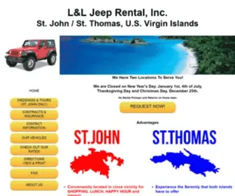 Bookajeep.com(L & L Jeep Rental) Screenshot