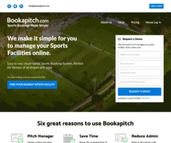 Bookapitch.com(Bookapitch Sports Facility Software) Screenshot