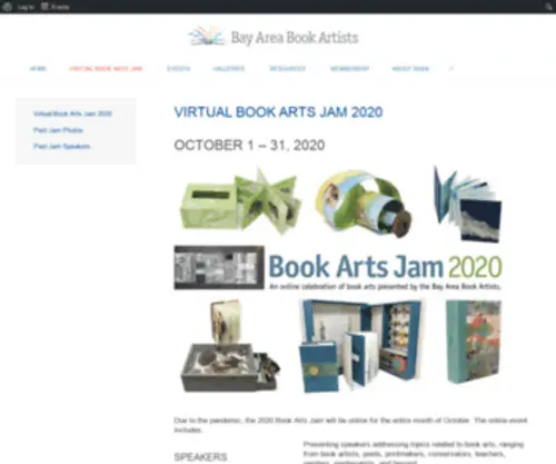 Bookartsjam.org(BOOK ARTS JAM) Screenshot