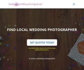 Bookaweddingphotographer.co.uk(Get Top Wedding Photographers) Screenshot