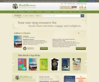 Bookbrowse.com(Online book review magazine) Screenshot