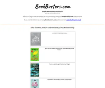 Bookbusters.com(bookbusters) Screenshot