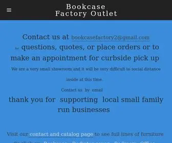 Bookcasefactoryoutlet.com(Bookcase Factory Outlet) Screenshot