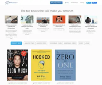 Bookcelerator.com(The top books that will make you smarter) Screenshot