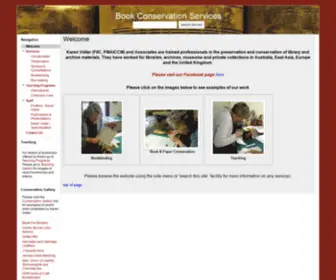 Bookconservationservices.com(Book Conservation Services) Screenshot