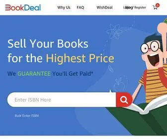 Bookdeal.com(Sell Used College Books and Old Textbooks Online) Screenshot