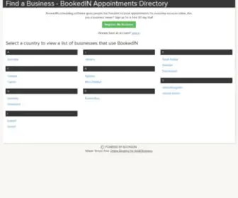 Bookedin.net(BookedIN Business Directory) Screenshot