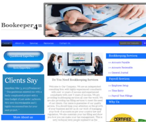 Bookeeper4U.com(Small Business Book Keeping) Screenshot