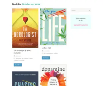 Bookfortoday.com(New books every day) Screenshot