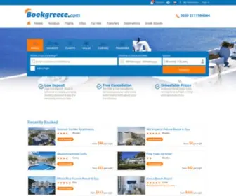 Bookgreece.com(Greece Hotels) Screenshot