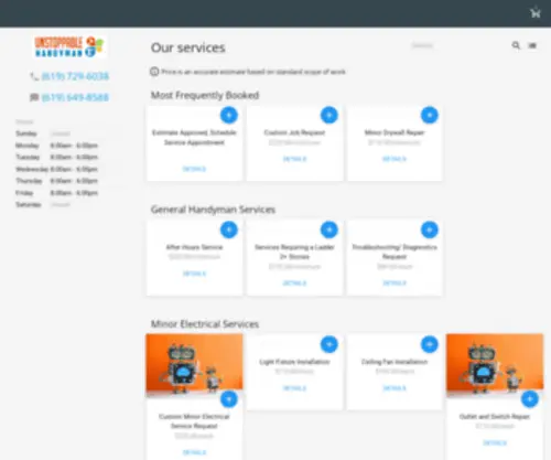 Bookhandymanonline.com(Housecall Pro) Screenshot