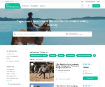 Bookhorseridingholidays.com(879 Horse Riding Vacations and Holidays Worldwide) Screenshot