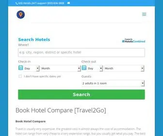 Bookhotelcompare.com(Book Hotel Compare With Travel2Go. Travel) Screenshot