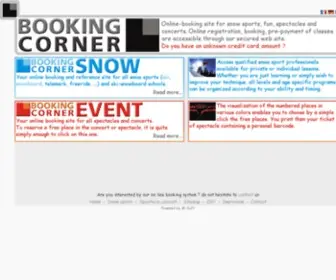 Booking-Corner.com(Online-booking site for sport, fun, spectacle and concert) Screenshot