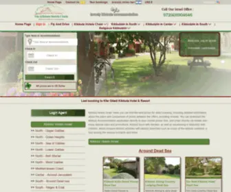 Booking-Kibbutz.com(Kibbutz Hotels and Guest Houses in Israel) Screenshot