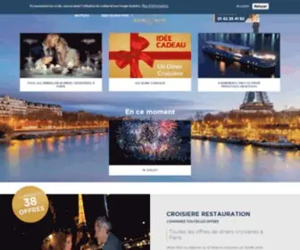 Booking-Seine.com(Diner croisière et privatisation de bateaux péniches sur la Seine) Screenshot