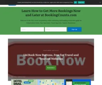 Bookingcounts.com(Get More Visitors to Book Now (and Later)) Screenshot