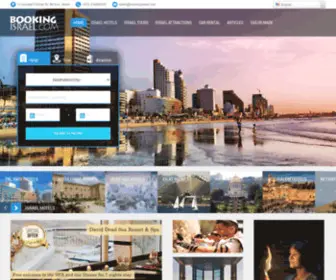 Bookingisrael.com(Israel Hotels and Tours) Screenshot