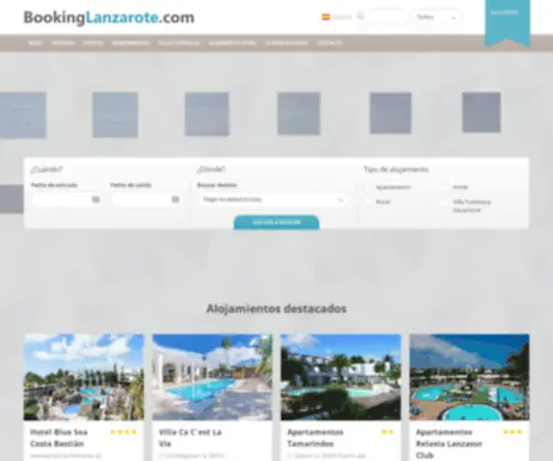 Bookinglanzarote.com(Booking Lanzarote) Screenshot