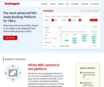 Bookingpad.net(Bookingpad is the most advanced NDC) Screenshot