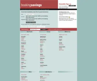 Bookingsavings.com(Worldwide Discount Hotels) Screenshot