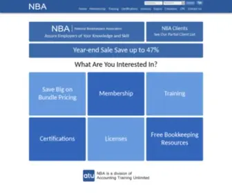 Bookkeeperassociation.org(NBA) Screenshot