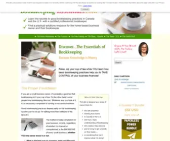 Bookkeeping-Essentials.com(Bookkeeping Essentials For The Work From Home Business Owner) Screenshot